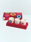 Assouline Travel From Home Mini Candle Set In Red