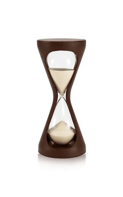 Assouline - Mirage Hourglass - Brown Pebbled Leather - Brown