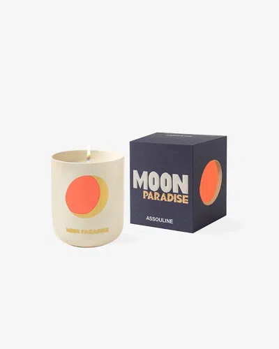 Assouline Moon Paradise - Travel From Home Candle In Neutral