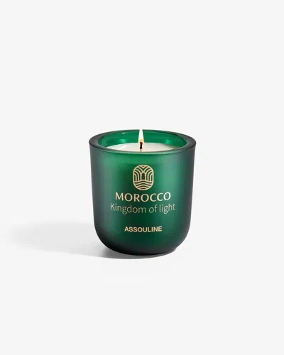 Assouline Morocco, Kingdom Of Light Scented Candle In Green