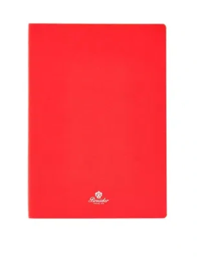 Assouline Notebook Milano - Franzi -19x25 - Fire Red- Silver Edge
