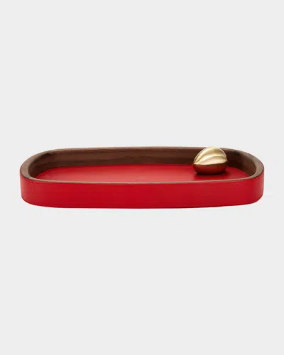 ASSOULINE PEBBLE LEATHER ACCESSORY TRAY