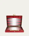 Assouline Pebble Leather Backgammon Set In Multi