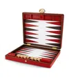 Assouline Pebbled Leather Backgammon Set