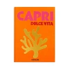 Assouline Publishing Capri Dolce Vita Hardcover Book In Orange