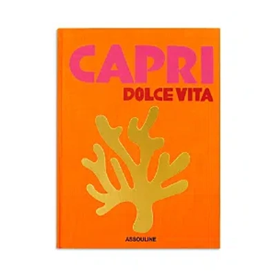 Assouline Publishing Capri Dolce Vita Hardcover Book In Orange