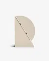 Assouline Right Cubist Bookend - Stone In Neutral