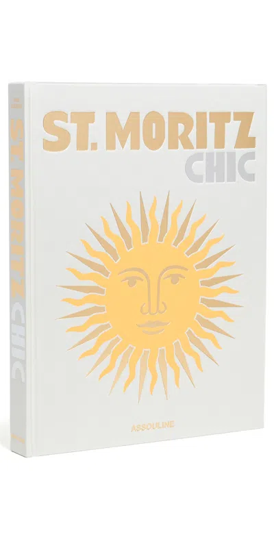 Assouline St. Moritz Chic Book In Beige