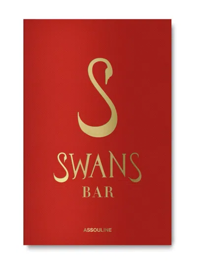 Assouline Swans Bar By Millie Milliken Hardcover Book In Red