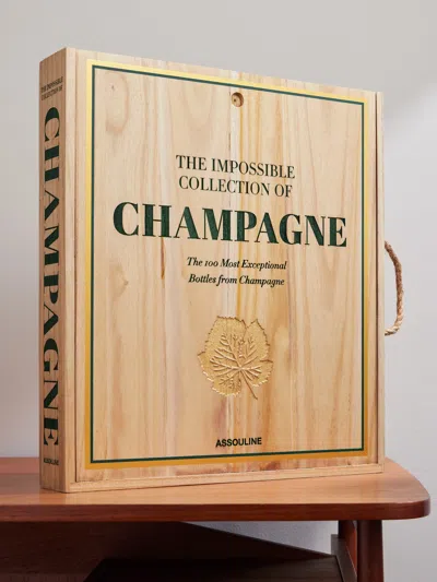 Assouline ''the Impossible Collection Of Champagne'' Hardcover Book In Light Brown