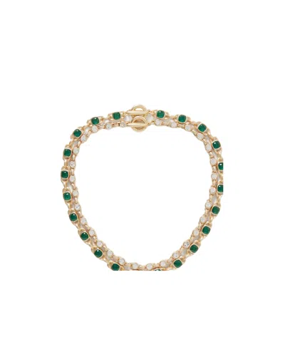 Assouline The Jeweled Link Set Of Two Gold-tone Crystal Necklaces