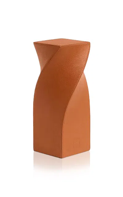 Assouline - Twist Bookend - Camel - Brown