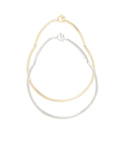 Assouline Two-piece Two-tone Gold And Silver Necklace Set In Multi