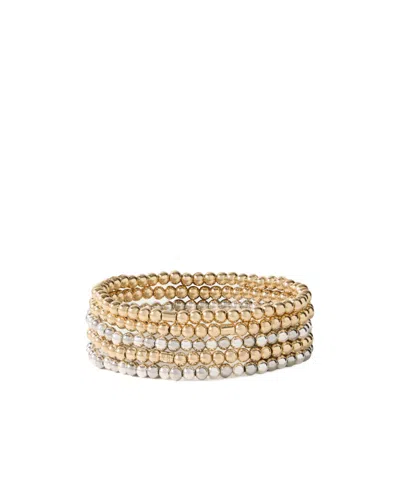 Assouline Two-tone Gold And Silver Bracelet In Burgundy