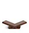 Assouline Walnut-leather Classic Collector Bookstand In Brown