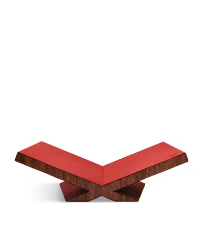 Assouline Walnut-leather Culture Bookstand