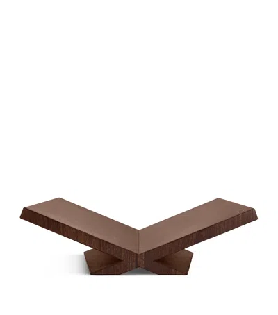 Assouline Walnut-leather Ultimate Culture Bookstand