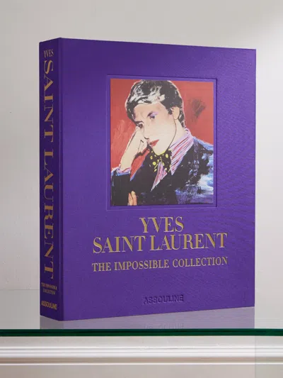 Assouline Yves Saint Laurent: The Impossible Collection Hardcover Book In Purple