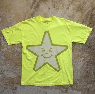 Pre-owned Asspizza 2023 Easter Yellow Star Tee Size Large