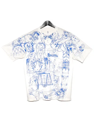 Pre-owned Asspizza Findsleep End Of Evangelion Tee In White