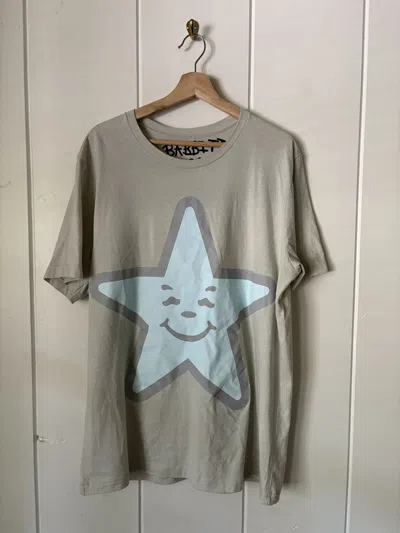 Pre-owned Asspizza Star Tee Mint In Gray