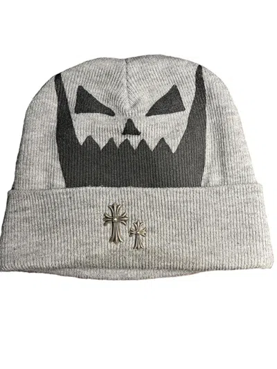 Pre-owned Asspizza X Chrome Hearts Asspizza Beanie In Grey