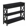 Asstd National Brand 1-drawer Console Table In Black