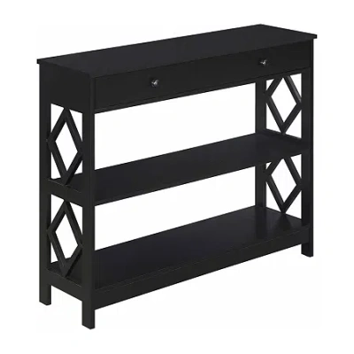 Asstd National Brand 1-drawer Console Table In Black