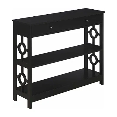 Asstd National Brand 1-drawer Console Table In Black