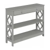 Asstd National Brand 1-drawer Console Table In Gray