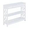 Asstd National Brand 1-drawer Console Table In White