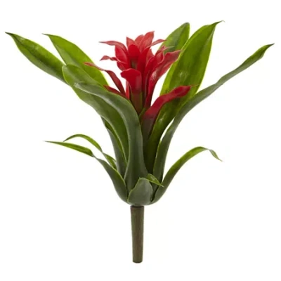 Asstd National Brand 10â Bromeliad Artificial Flower Stem; Set Of 6 In Multi