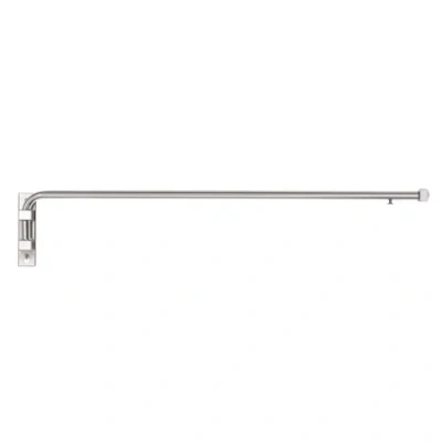 Asstd National Brand 1/2 In Adjustable Curtain Rod In Silver