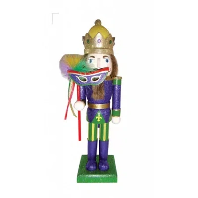 Asstd National Brand 14" Mardi Gras King Nutcracker In Multi
