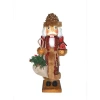 Asstd National Brand 14" Pine Cone Santa Nutcracker In Multi