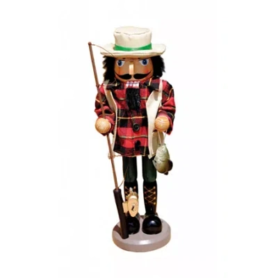 Asstd National Brand 14.5" Bass Fisherman Nutcracker In Multi
