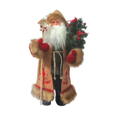 Asstd National Brand 15" Cardinal Claus In Multi