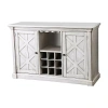 Asstd National Brand 2 Door Server With Wine Racks In White