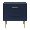 Asstd National Brand 2-drawer Nightstand In Blue