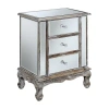 Asstd National Brand 3-drawer End Table In White