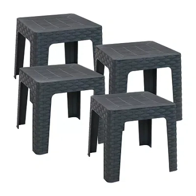 Asstd National Brand 4-pc. Weather Resistant Side Table In Gray