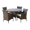Asstd National Brand 5-pc. Cushioned Circle Dining Set In Brown