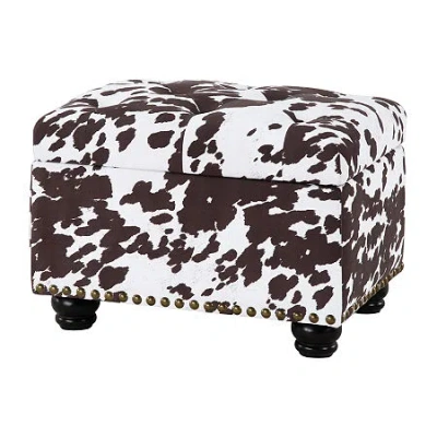 Asstd National Brand 5th Avenue Storage Ottoman In Brown