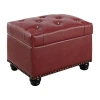 Asstd National Brand 5th Avenue Storage Ottoman In Red
