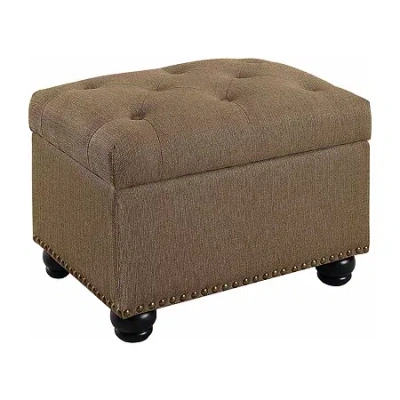 Asstd National Brand 5th Avenue Storage Ottoman In Sand