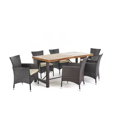 Asstd National Brand 7-pc. Rectangular Dining Set In Brown