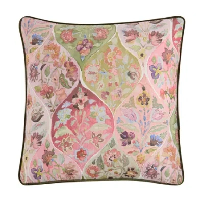 Asstd National Brand Abby Square Throw Pillow In Green