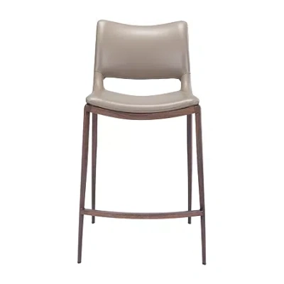 Asstd National Brand Ace 2-pc. Counter Height Upholstered Bar Stool In Gray
