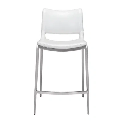 Asstd National Brand Ace 2-pc. Counter Height Upholstered Bar Stool In White
