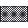 Asstd National Brand Achim Wrought Iron Lattice Rubber 18"x30" Doormat In Black
